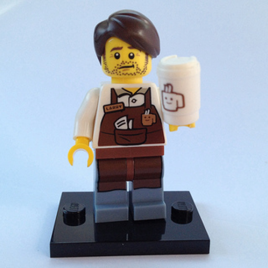 LEGO MINIFIGS LEGO MOVIE LARRY THE BARISTA 2014